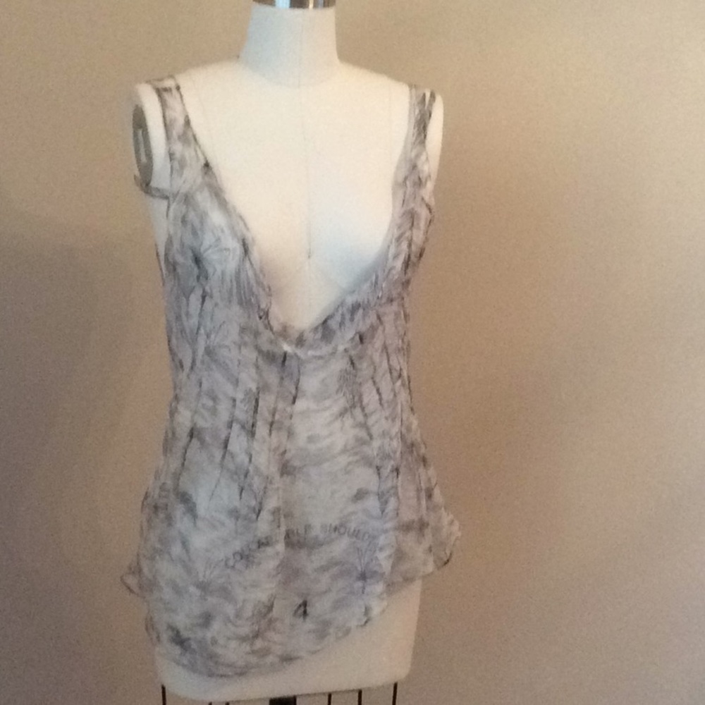 Marni Printed silk chiffon top size 44